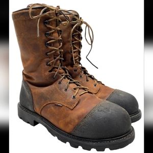 Red Wing 4499 Steel-Toe Mens 13 D Metguard Waterproof Work Boots ASTM f2413-05